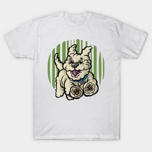 running happy dog T-Shirt